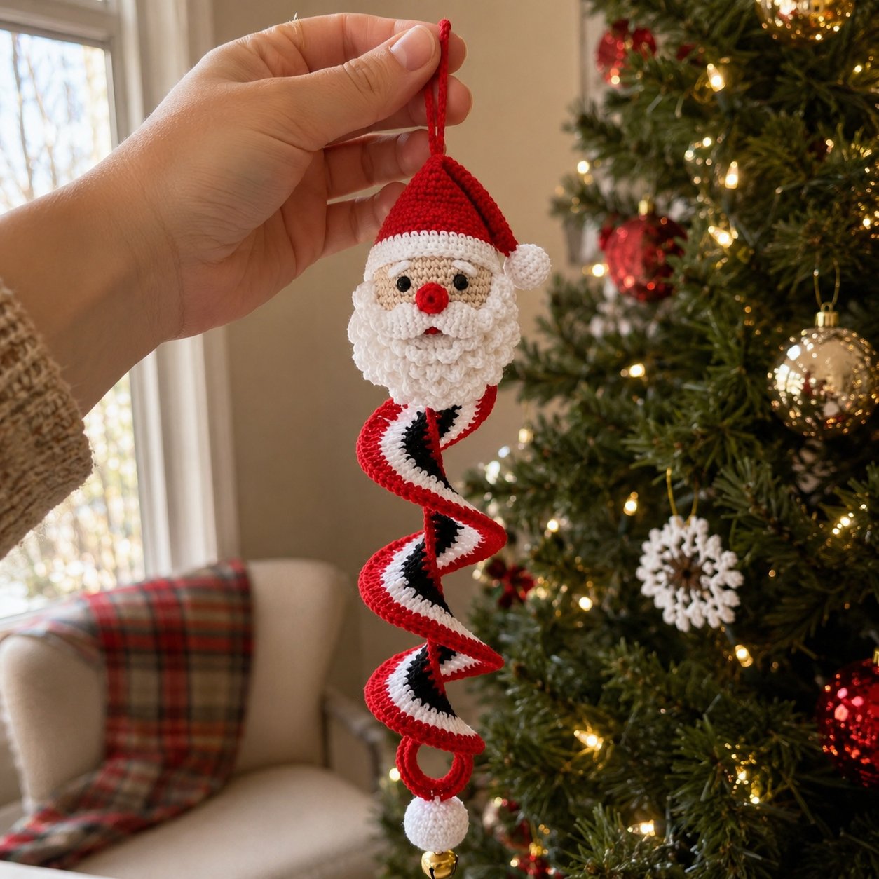 🔥HOT SALE 50% OFF☃️Crochet Christmas Spiral Ornament DIY Kit