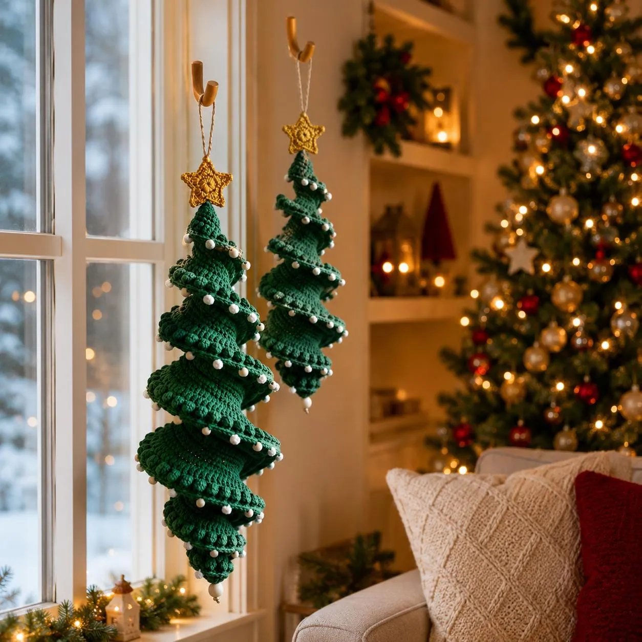 🔥HOT SALE 50% OFF☃️Crochet Christmas Spiral Ornament DIY Kit