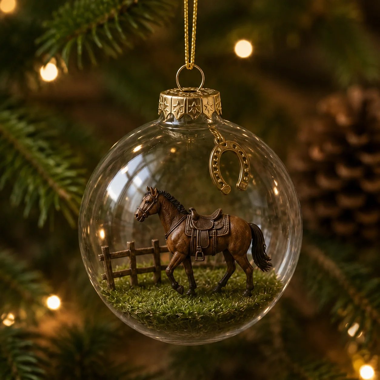 💥 LAST DAY 50% OFF - Western Horse Christmas Ornaments – Rustic Cowboy Tree Decor & Gifts for Horse Lovers (Free Shipping🔥)