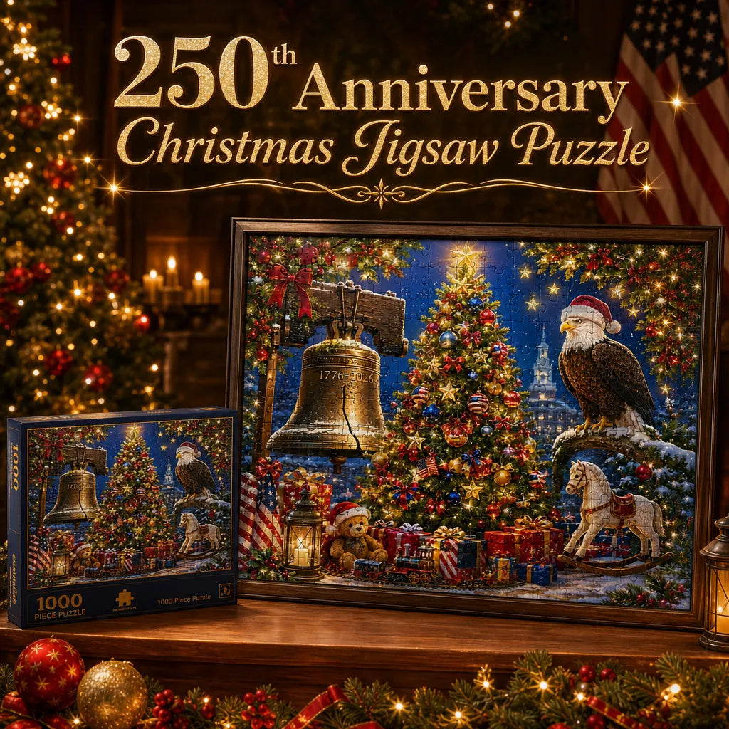 🎄🦅250th Anniversary Christmas 1000-Piece Jigsaw Puzzle
