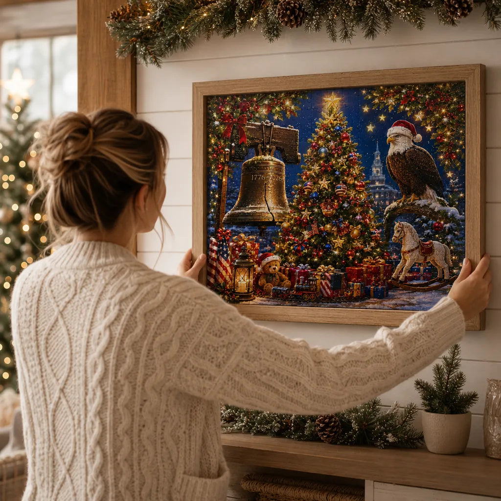 🎄🦅250th Anniversary Christmas 1000-Piece Jigsaw Puzzle