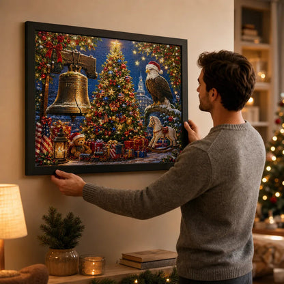 🎄🦅250th Anniversary Christmas 1000-Piece Jigsaw Puzzle