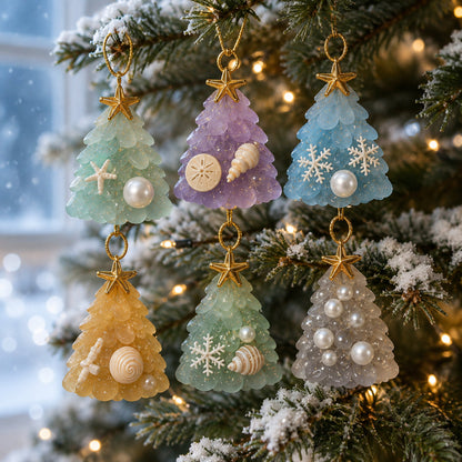 🌲Sea-glass style Christmas tree countdown calendar