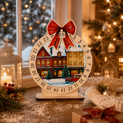 🎁Last Day 50% OFF -🎄 Wooden Christmas Countdown Advent Calendar