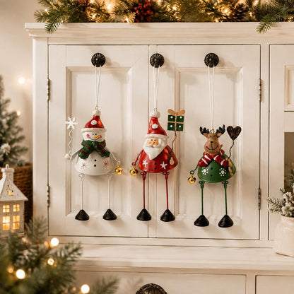 🎄 Whimsical Christmas Metal Hanging Ornaments