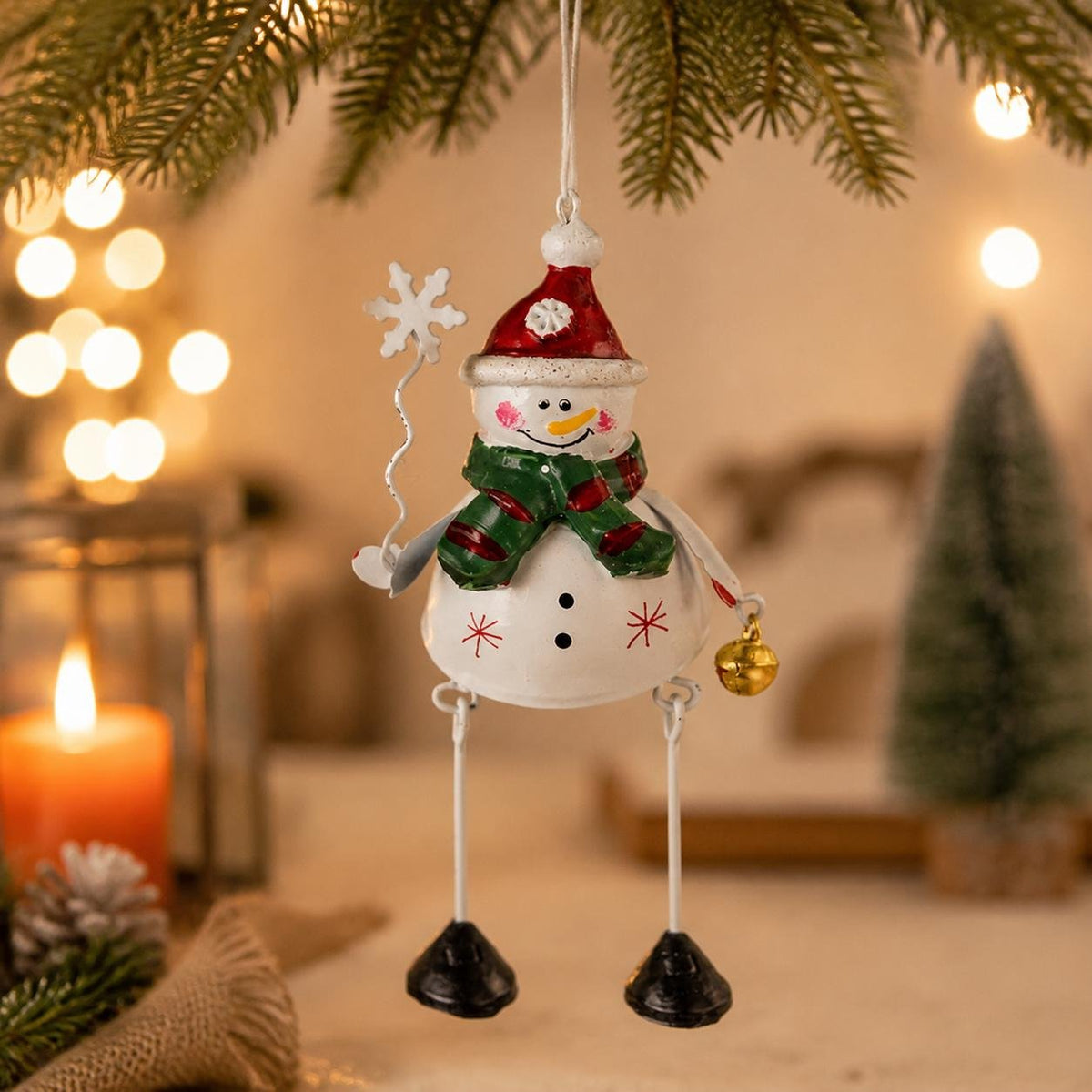 🎄 Whimsical Christmas Metal Hanging Ornaments