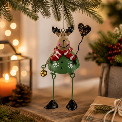 🎄 Whimsical Christmas Metal Hanging Ornaments