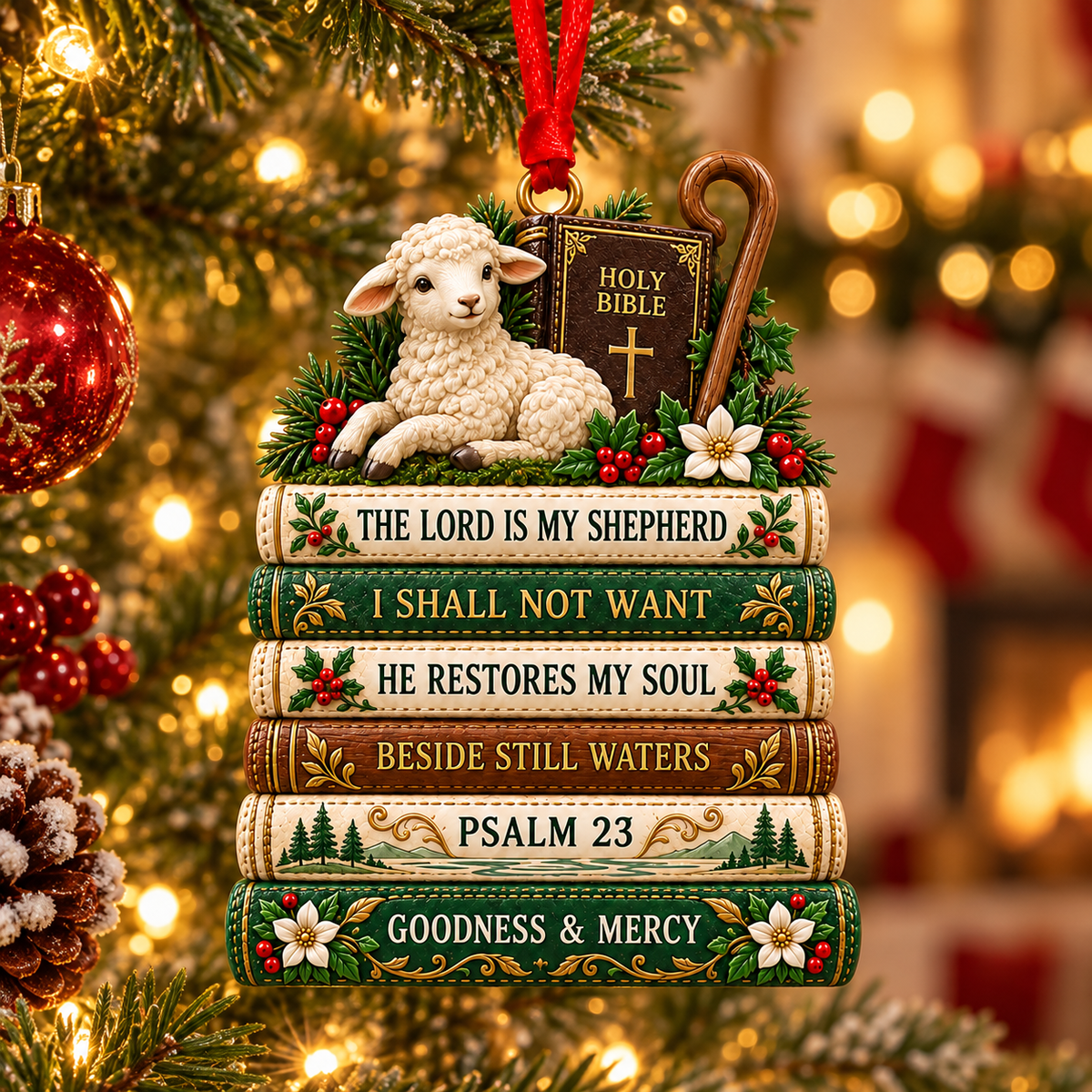 ✝️ Bible Faith Christmas Acrylic Ornament Collection