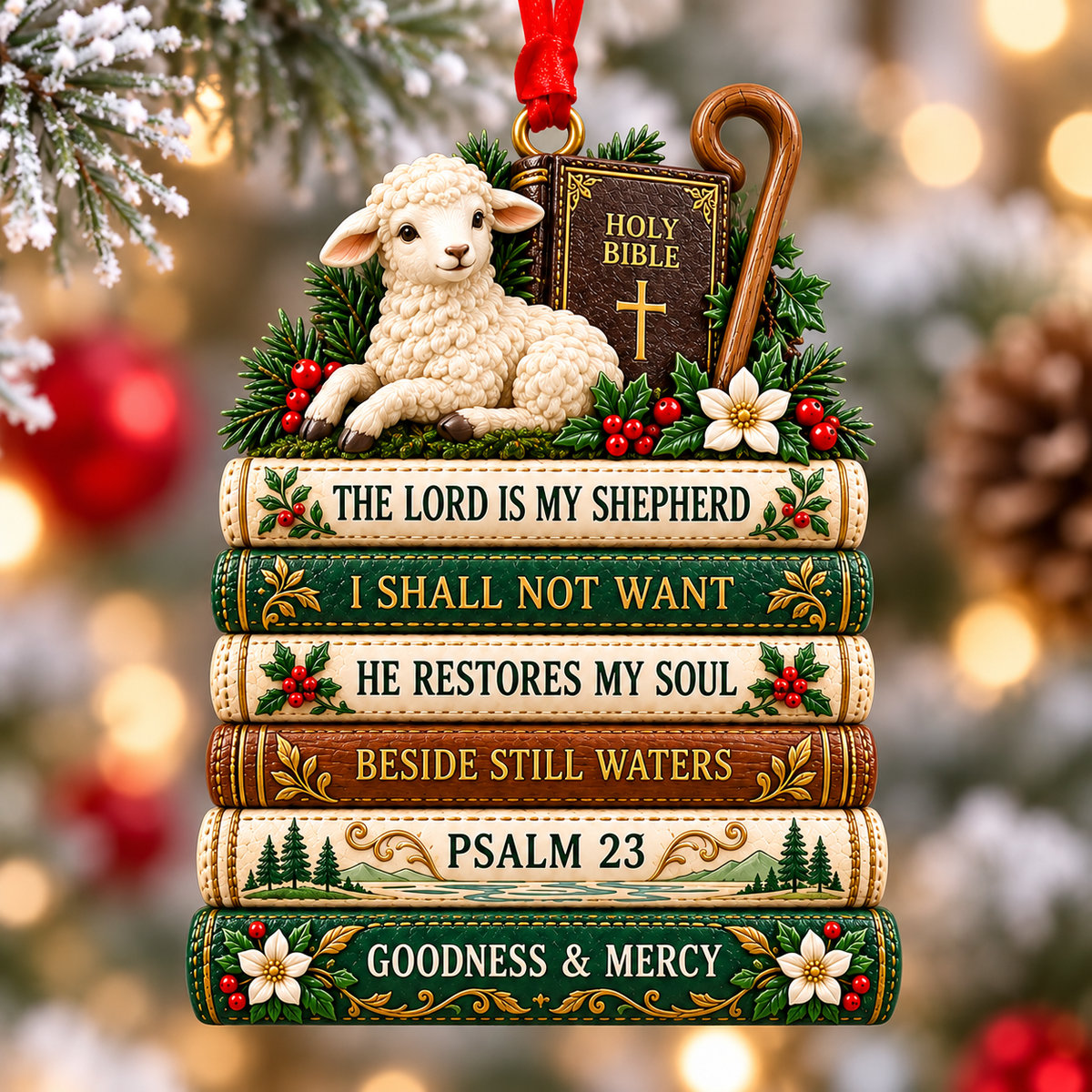 ✝️ Bible Faith Christmas Acrylic Ornament Collection