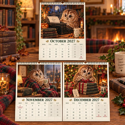 🦉 2027 Booked Solid Owl Calendar