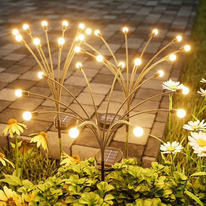 Solar Firefly Garden Lights, Waterproof Outdoor Swaying Stake Lights with 4 Modes for Yard