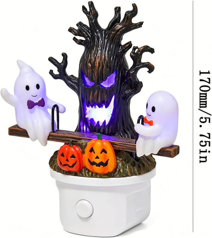 👻Animated Ghost Seesaw Halloween Plug-in Night Light💡