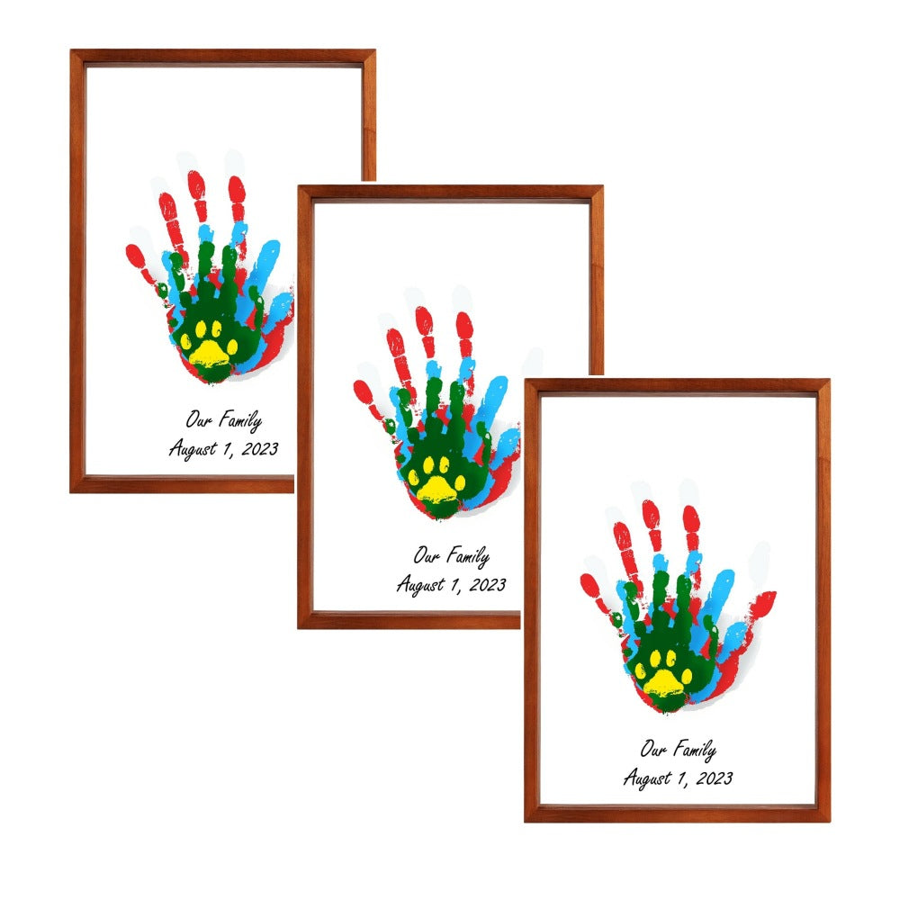 Family Handprint Keepsake Frame DIY Paint Kit