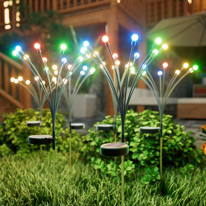 Solar Firefly Garden Lights, Waterproof Outdoor Swaying Stake Lights with 4 Modes for Yard