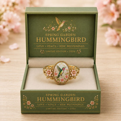2026 Limited Inspirational Animal Floral Cameo Blessing Ring Gift Box Set