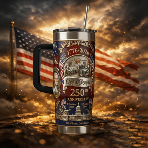 U.S.25othAnniversary Commemorative Travel Tumbler(1776- 2026)