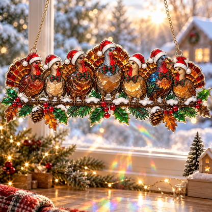 🎁LAST DAY 50% OFF –✨ Whimsical Winter Suncatchers(10 types) | Shatterproof "Stained-Glass" Acrylic Window Hangings 🎄