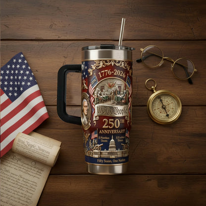 U.S.25othAnniversary Commemorative Travel Tumbler(1776- 2026)
