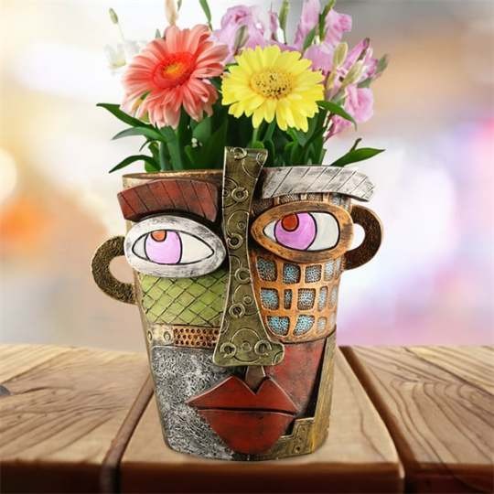 🌷Picasso Brutalist Abstract Beauty Face Flower Pot