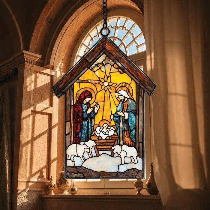 🎉Nativity Scene Suncatcher