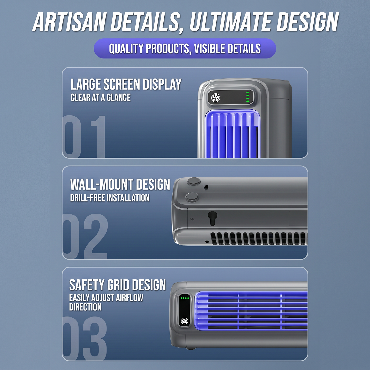 Cordless Bladeless Cross Flow Cooling Fan