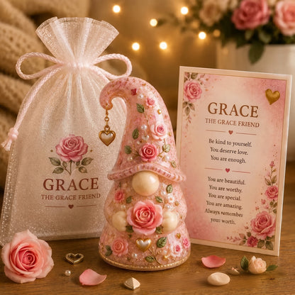 🔥Limited Time 50% OFF💕Emotional Support Comfort Gnome, 12 Heartfelt Affirmation Gift
