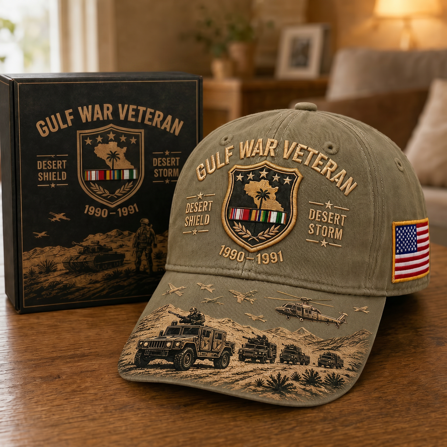 🔥Limited Time 50% OFF🎖️Gulf War Veteran Desert Shield Storm Hat