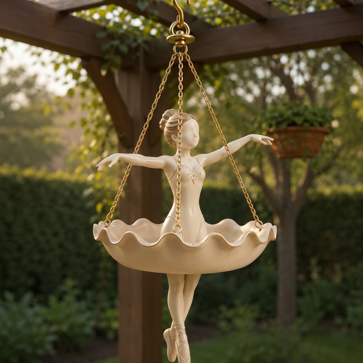 Elegant Ballerina Hanging Planter