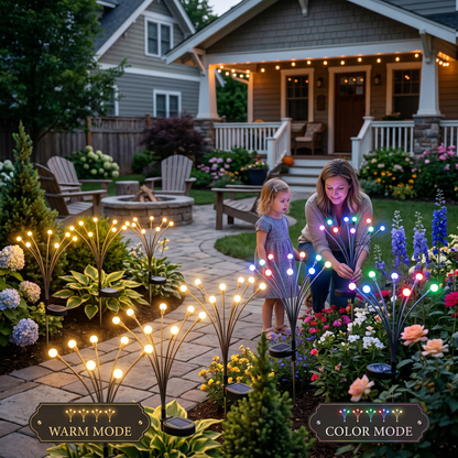 Solar Firefly Garden Lights, Waterproof Outdoor Swaying Stake Lights with 4 Modes for Yard