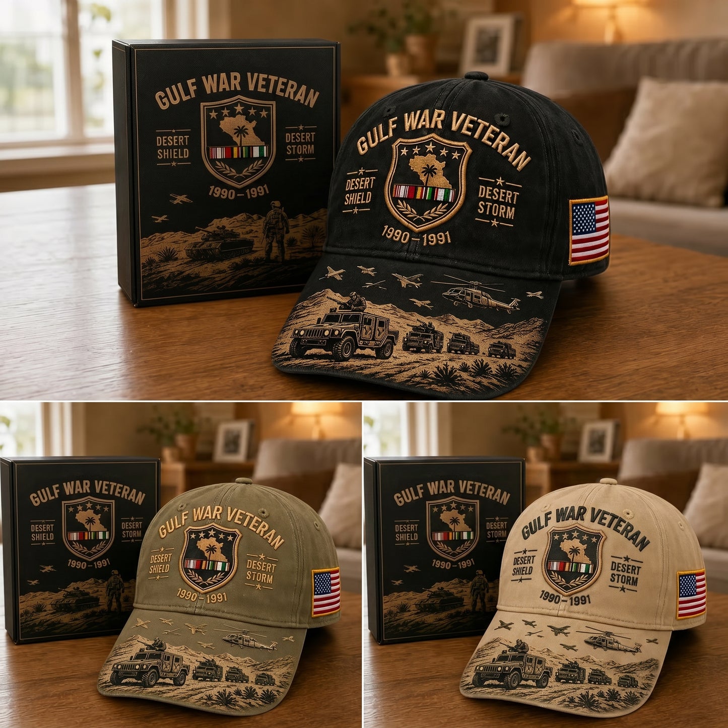🔥Limited Time 50% OFF🎖️Gulf War Veteran Desert Shield Storm Hat
