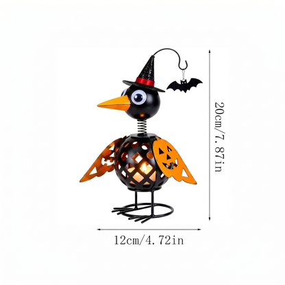 🔥Limited Time 49% OFF🦇Halloween Ghost Bird Forged Iron Pumpkin Candle Holder