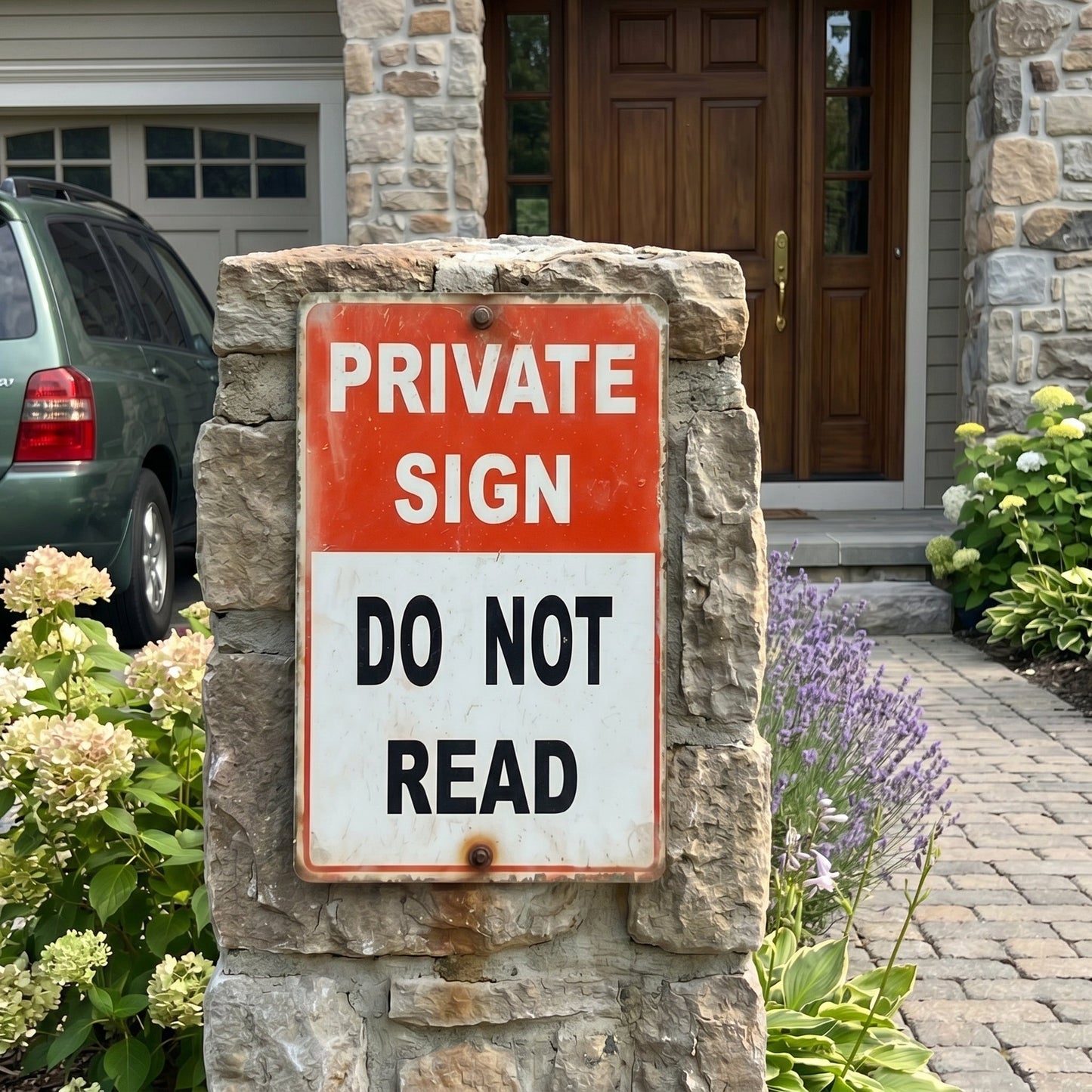 🔥Private Sign – “Do Not Read” Funny Metal Warning Sign 😂