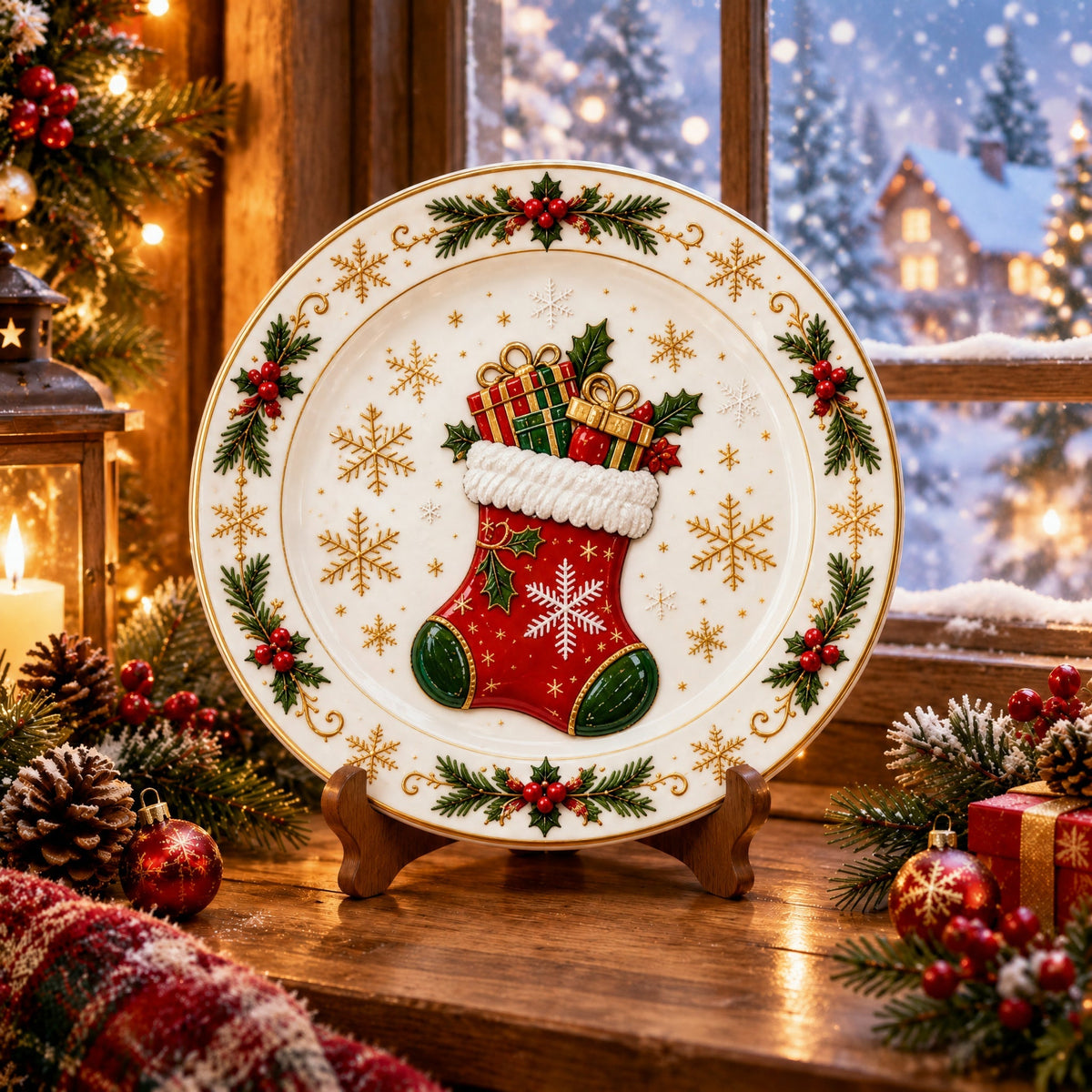 Christmas Dinner Plate Collection – 6 Festive Holiday Designs