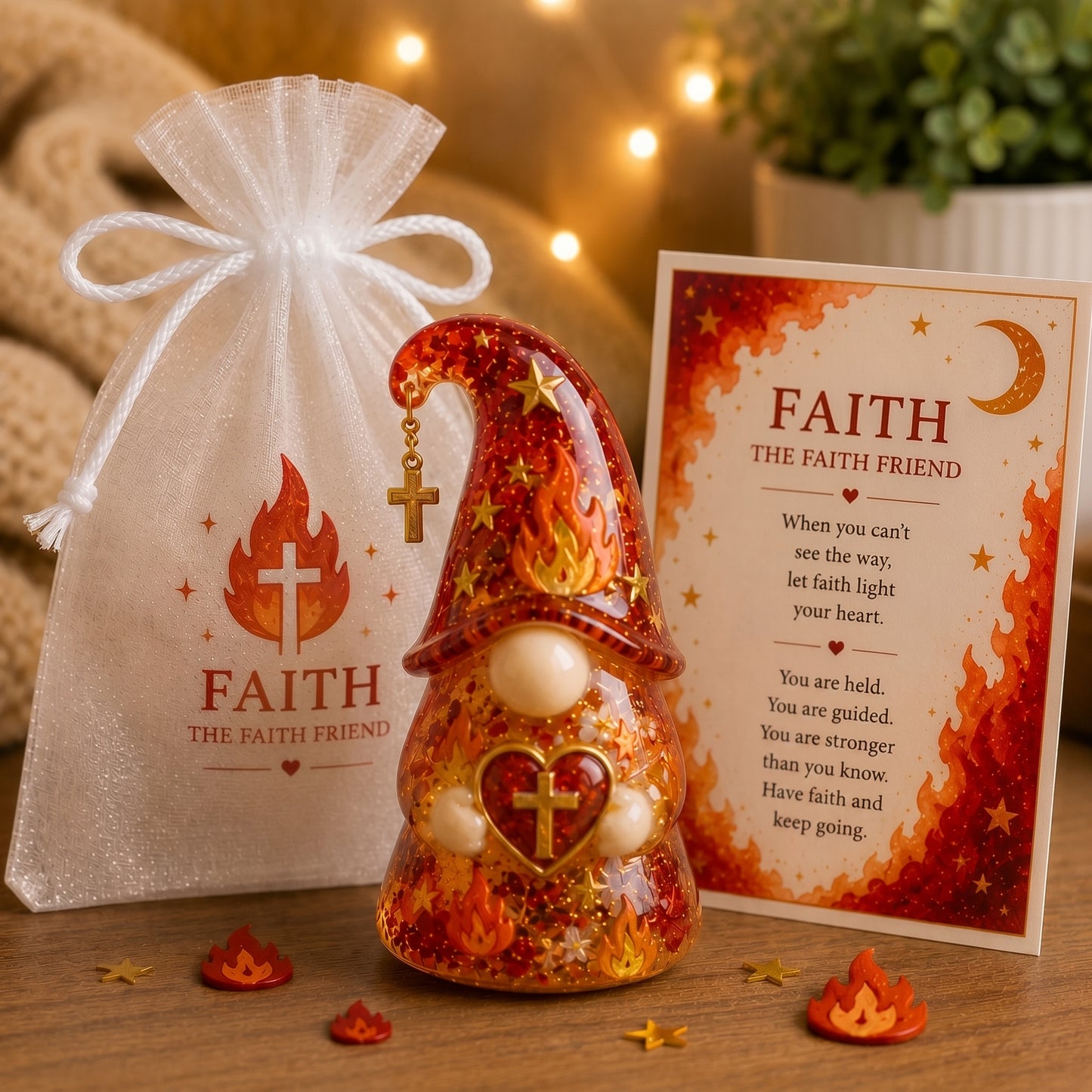 🔥Limited Time 50% OFF💕Emotional Support Comfort Gnome, 12 Heartfelt Affirmation Gift