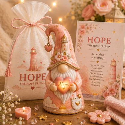 🔥Limited Time 50% OFF💕Emotional Support Comfort Gnome, 12 Heartfelt Affirmation Gift