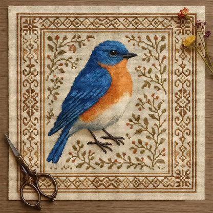 🐦 DIY Bird Cross Stitch Kit